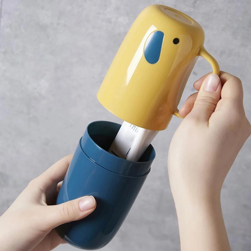 Stabilna šalica za pohranu Kupaonski gadget Visokokvalitetna šalica za četkicu za zube Modna kutija za pastu za zube Veleprodaja Kupaonski dodaci Kreativni