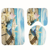 Zeegle Cobble Shell Pattern Vannas paklājs Vannas istabas paklāji Pretslīdes vannas istabas grīdas paklāji Memory Bath Mat Absorbējošais paklājiņš tualetei