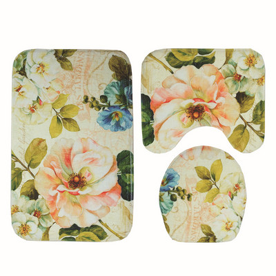 Zeegle Cobble Shell Pattern Vannas paklājs Vannas istabas paklāji Pretslīdes vannas istabas grīdas paklāji Memory Bath Mat Absorbējošais paklājiņš tualetei