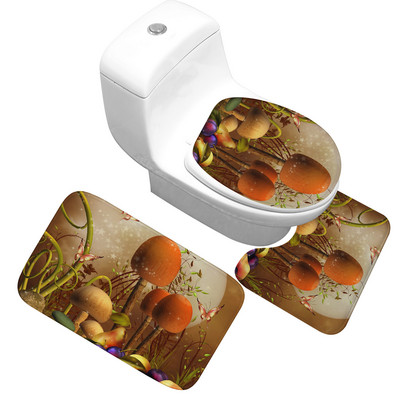 Podna prostirka za kupaonicu protiv klizanja Kućni dekor Set prostirki za navlaku za WC sjedalo Upijajuća prostirka za kupaonicu od mikrovlakana Jastuk za WC sjedalo