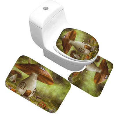 Podna prostirka za kupaonicu protiv klizanja Kućni dekor Set prostirki za navlaku za WC sjedalo Upijajuća prostirka za kupaonicu od mikrovlakana Jastuk za WC sjedalo