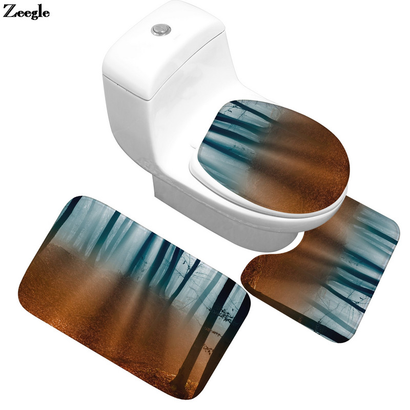 Podna prostirka za kupaonicu protiv klizanja Kućni dekor Set prostirki za navlaku za WC sjedalo Upijajuća prostirka za kupaonicu od mikrovlakana Jastuk za WC sjedalo