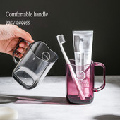 Šalica za pranje četkice za zube Jednostavna plastična prozirni materijal Šalica za četkanje za par Studentski obiteljski set Kućanske potrepštine