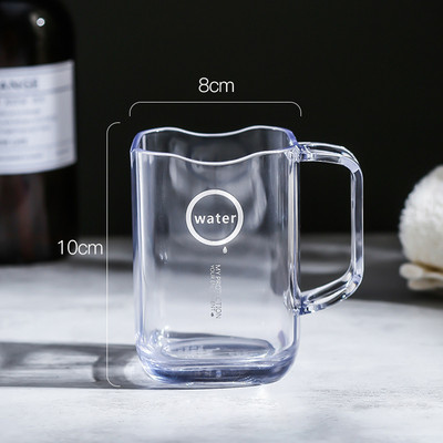 Šalica za pranje četkice za zube Jednostavna plastična prozirni materijal Šalica za četkanje za par Studentski obiteljski set Kućanske potrepštine