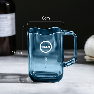 Šalica za pranje četkice za zube Jednostavna plastična prozirni materijal Šalica za četkanje za par Studentski obiteljski set Kućanske potrepštine