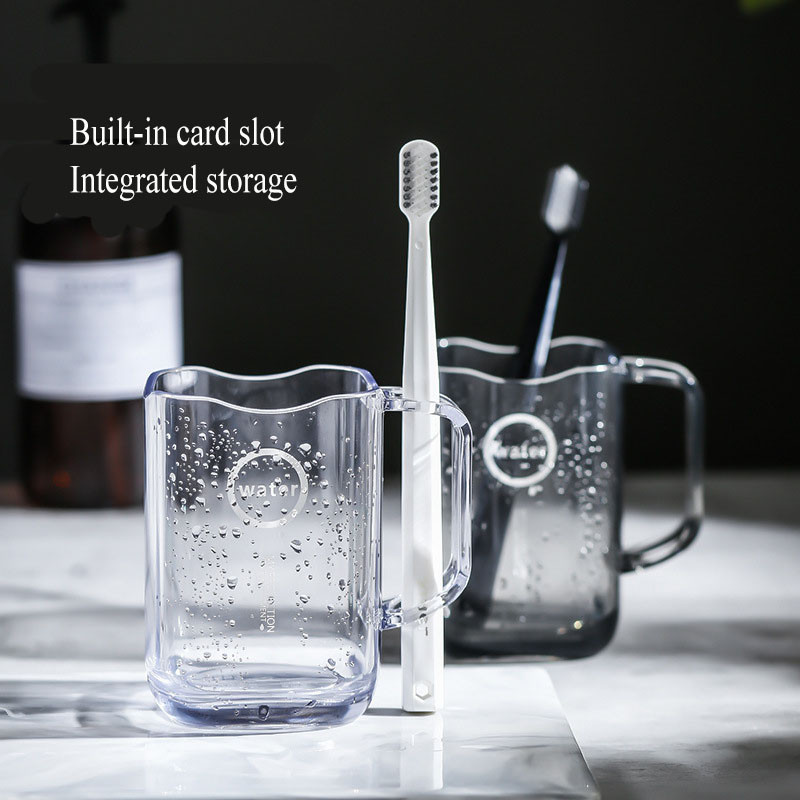 Šalica za pranje četkice za zube Jednostavna plastična prozirni materijal Šalica za četkanje za par Studentski obiteljski set Kućanske potrepštine