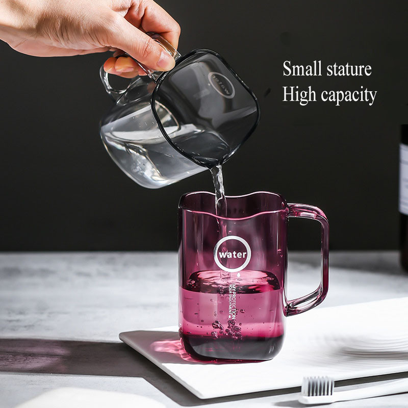 Šalica za pranje četkice za zube Jednostavna plastična prozirni materijal Šalica za četkanje za par Studentski obiteljski set Kućanske potrepštine