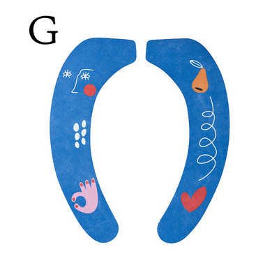 Ūdensizturīgs tualetes sēdekļa spilvens mājsaimniecības pastas tualetes uzlīmes Four Seasons universāls vannas istabas mazgājams karikatūra tualetes spilvens