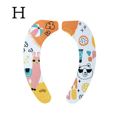 Ūdensizturīgs tualetes sēdekļa spilvens mājsaimniecības pastas tualetes uzlīmes Four Seasons universāls vannas istabas mazgājams karikatūra tualetes spilvens