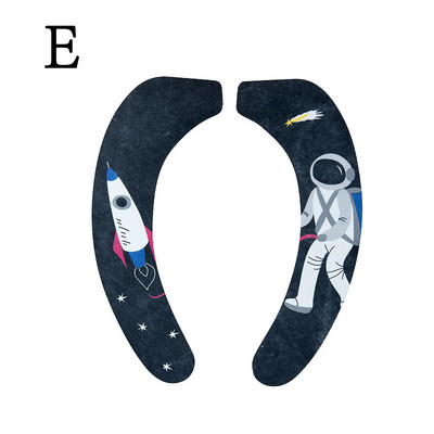 Ūdensizturīgs tualetes sēdekļa spilvens mājsaimniecības pastas tualetes uzlīmes Four Seasons universāls vannas istabas mazgājams karikatūra tualetes spilvens