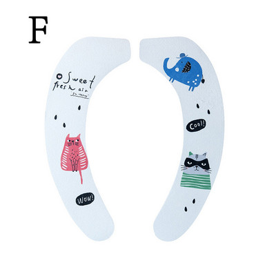 Ūdensizturīgs tualetes sēdekļa spilvens mājsaimniecības pastas tualetes uzlīmes Four Seasons universāls vannas istabas mazgājams karikatūra tualetes spilvens