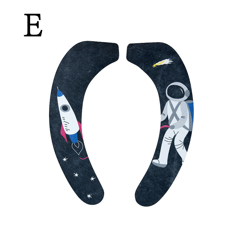 Ūdensizturīgs tualetes sēdekļa spilvens mājsaimniecības pastas tualetes uzlīmes Four Seasons universāls vannas istabas mazgājams karikatūra tualetes spilvens