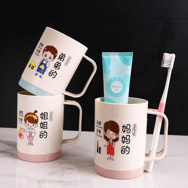 Čašice za četkice za zube s lijepim crtanim uzorcima Vodica za ispiranje usta u kupaonici Kućna putovanja Čašice za držače četkica za zube Kupaonski pribor
