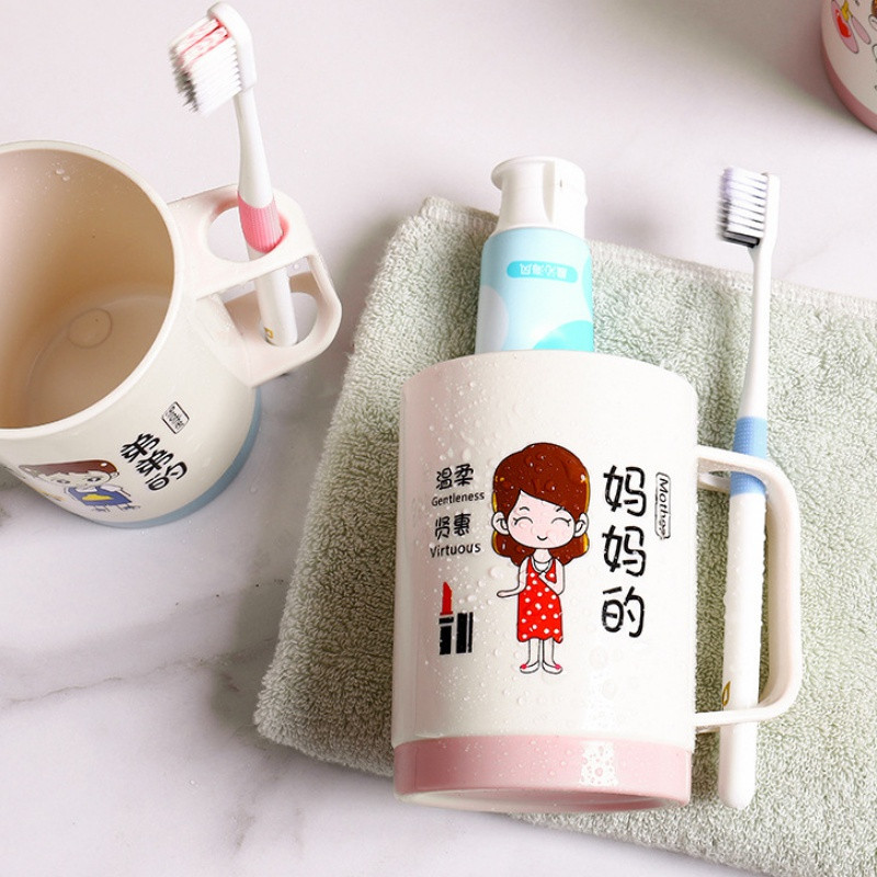 Čašice za četkice za zube s lijepim crtanim uzorcima Vodica za ispiranje usta u kupaonici Kućna putovanja Čašice za držače četkica za zube Kupaonski pribor