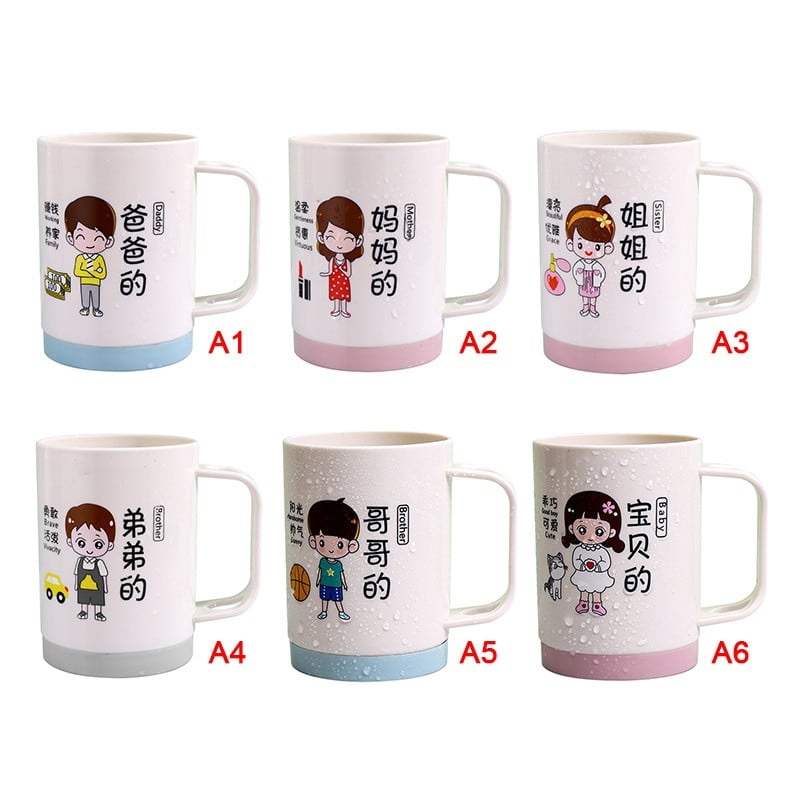 Čašice za četkice za zube s lijepim crtanim uzorcima Vodica za ispiranje usta u kupaonici Kućna putovanja Čašice za držače četkica za zube Kupaonski pribor