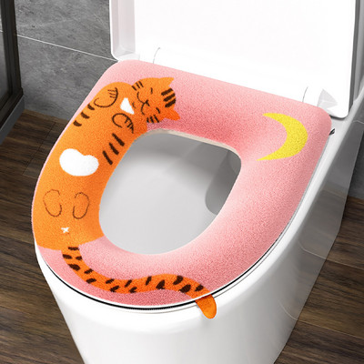 Deblji jastučići za pokrivanje WC sjedala za kupaonicu Mekana toplija navlaka za jastuk za WC sjedalo Suknja za kupaonski umivaonik Podmetači za kupaonicu od memorijske pjene WC