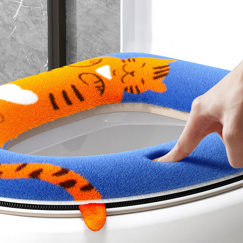 Deblji jastučići za pokrivanje WC sjedala za kupaonicu Mekana toplija navlaka za jastuk za WC sjedalo Suknja za kupaonski umivaonik Podmetači za kupaonicu od memorijske pjene WC