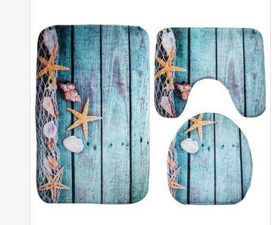 Zeegle Printed Tree Set kupaonskih prostirača Podna prostirka za kadu Ulazni otirač Prostirka s postoljem Prostirka za noge od mikrovlakana Protuklizna prostirka