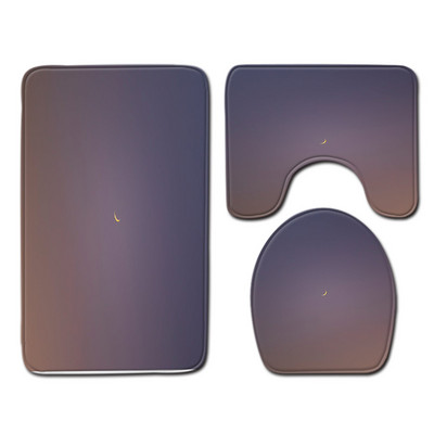 Otisnuti pejzaž Kupaonske prostirke za kupaonicu WC podna prostirka Set kupaonskih tepiha Set prostirki za tuširanje Protuklizna prostirka od memorijske pjene Set toaletnih prostirki