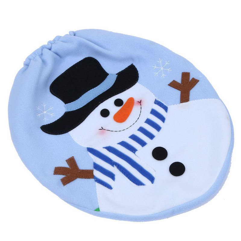 Kupaonska božićna navlaka za WC školjku Božićni ukrasi za kućanstvo Djed Božićnjak Snjegović Ekološka navlaka za WC školjku