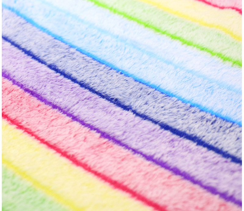 Set navlaka za WC školjku Thicken mekani koraljni baršun duginih boja s patentnim zatvaračem Topla vodootporna WC navlaka za nošu