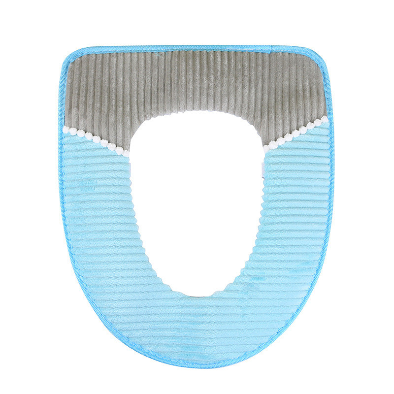 Sabiezināts siltais tualetes sēdekļa pārvalks WC paklājs Biezs mazgājams samta spilvens tualetes pārvalks Closestool paklājiņš sēdekļa futrālis Vannas istabas piederumi