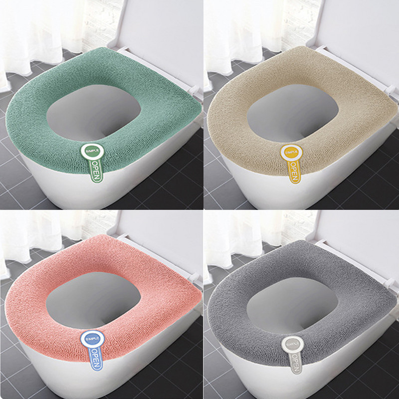 Univerzalna navlaka za WC sjedalo Jastuk za kupaonsku WC školjku Mekana topla jastučić za WC sjedalo Dodaci za kupaonski WC