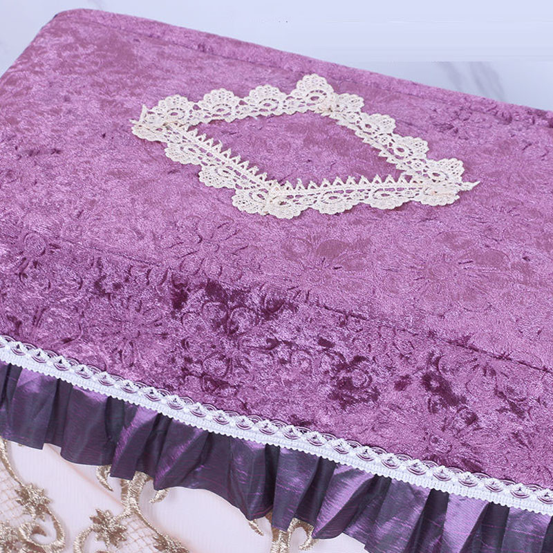 Eiropas stila zelta dimanta samta tualetes spilvenu komplekts mājsaimniecības ūdensnecaurlaidīgs tualetes sēdekļa spilvens Trīsdaļīgs vienkrāsains spilvens