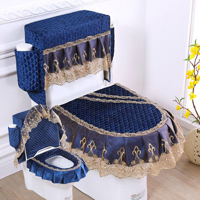 Fyjafon 3gab tualetes sēdekļa pārvalks ar glabāšanas somu haki zaļš mētelis tualetes futrālis silts Closestool sēdekļa pārklājs mazgājams mīksts paklājiņš