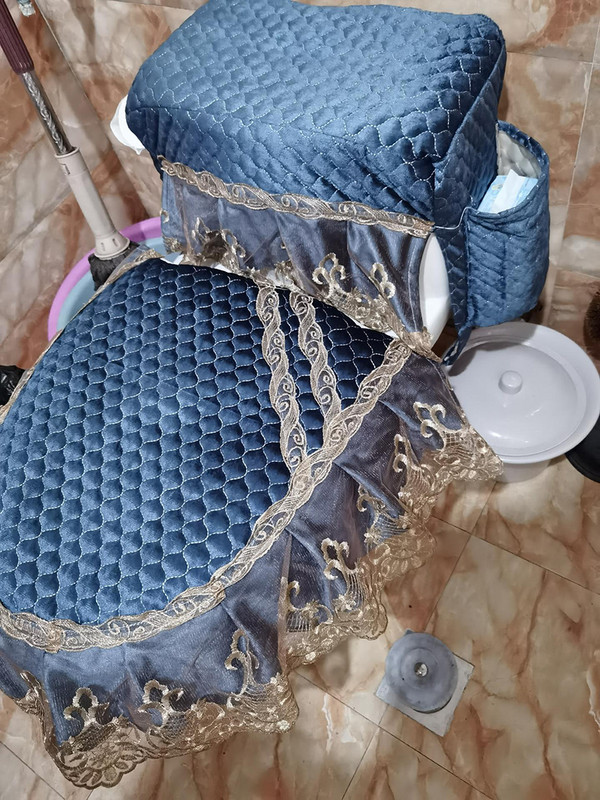 Fyjafon 3gab tualetes sēdekļa pārvalks ar glabāšanas somu haki zaļš mētelis tualetes futrālis silts Closestool sēdekļa pārklājs mazgājams mīksts paklājiņš