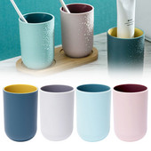 Ziemeļvalstu stila plastmasas tējas tase Vienkārša un radoša Ziemeļvalstu krāsu apaļa ūdens krūze Mājsaimniecības plastmasas mutes skalošanas glāze