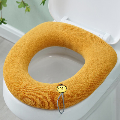 Talvine soe WC-istme kate Closestool Matt Pestav Kodu Vannitoa Aksessuaarid Knitting Pure Color Pehme O-kujuline Pad Bidee kate