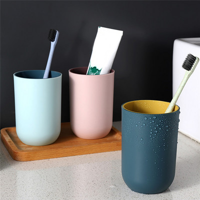 Φορητά 1 τεμ. Creative Washing Mouth Cups Πλαστικά Home Hotel Βάση οδοντόβουρτσας Αξεσουάρ μπάνιου Στοματικό διάλυμα κύπελλα αποθήκευσης