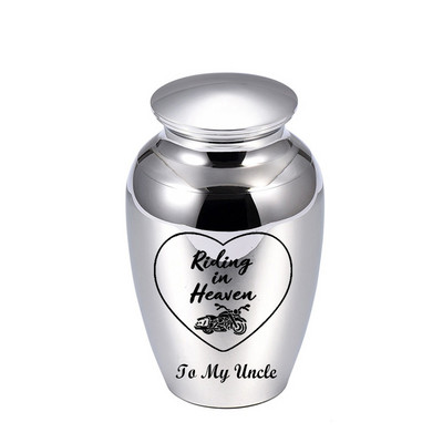 Kremācijas piemiņas urnas cilvēku pelniem Mini kremācijas urna Mazas apbedīšanas urnas pelniem Alumīnija sakausējuma kremācijas bēru urna