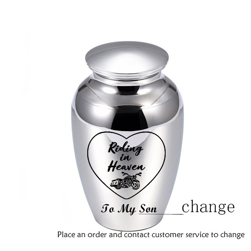 Kremācijas piemiņas urnas cilvēku pelniem Mini kremācijas urna Mazas apbedīšanas urnas pelniem Alumīnija sakausējuma kremācijas bēru urna