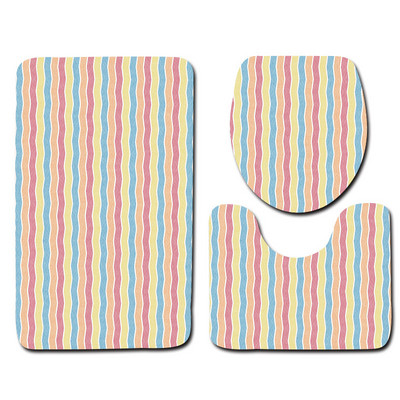 Geometrijska prostirka za kupaonicu Neklizajući kupaonski tepih WC podna prostirka od mikrovlakana Kupaonske prostirke za kupaonicu Kupaonski toaletni tepih