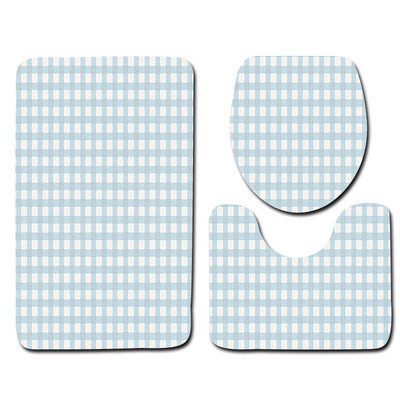 Geometrijska prostirka za kupaonicu Neklizajući kupaonski tepih WC podna prostirka od mikrovlakana Kupaonske prostirke za kupaonicu Kupaonski toaletni tepih