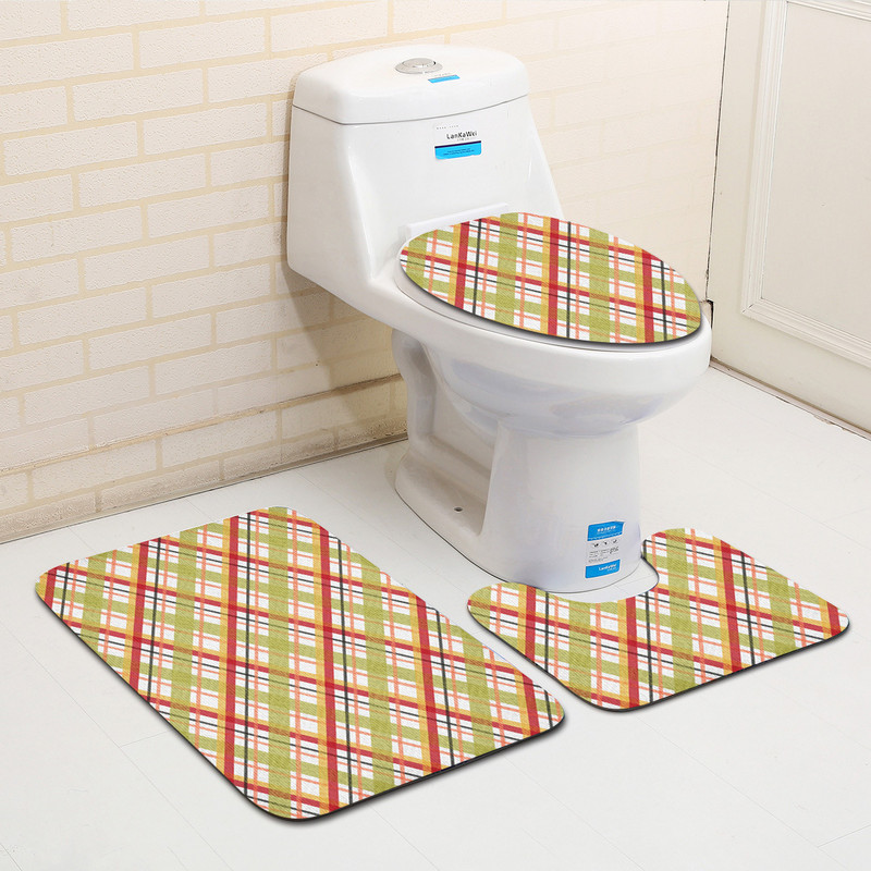 Geometrijska prostirka za kupaonicu Neklizajući kupaonski tepih WC podna prostirka od mikrovlakana Kupaonske prostirke za kupaonicu Kupaonski toaletni tepih