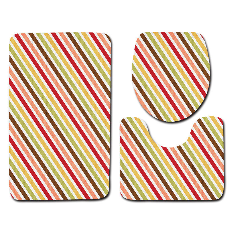 Geometrijska prostirka za kupaonicu Neklizajući kupaonski tepih WC podna prostirka od mikrovlakana Kupaonske prostirke za kupaonicu Kupaonski toaletni tepih