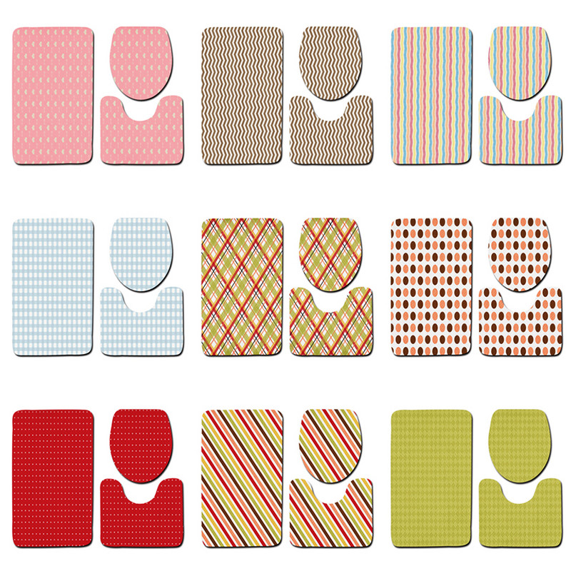 Geometrijska prostirka za kupaonicu Neklizajući kupaonski tepih WC podna prostirka od mikrovlakana Kupaonske prostirke za kupaonicu Kupaonski toaletni tepih