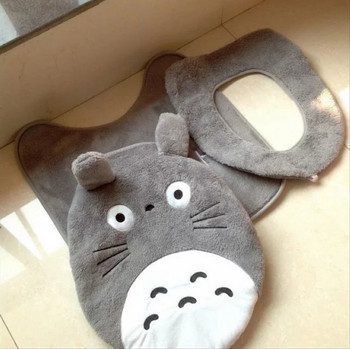 Anime My Neighbor Totoro Μπάνιο βελούδινο κάλυμμα καθίσματος τουαλέτας WC Seat Cushion Πλαίσιο μπάνιου Doormat