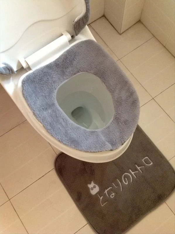 Anime My Neighbor Totoro Kupaonska plišana navlaka za WC sjedalo Okvir za WC sjedalo Otirač za kupaonicu