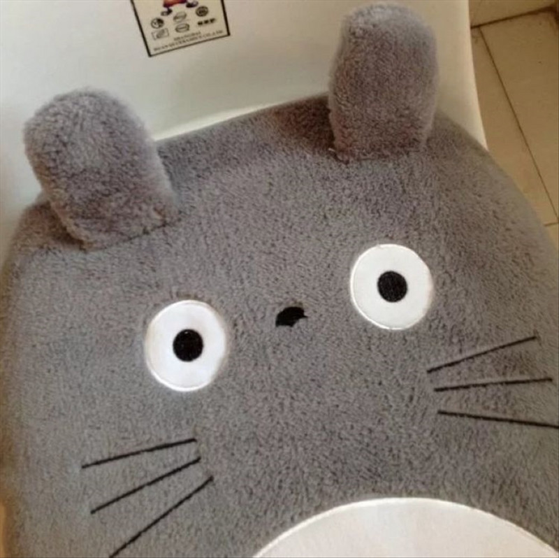 Anime My Neighbor Totoro Kupaonska plišana navlaka za WC sjedalo Okvir za WC sjedalo Otirač za kupaonicu