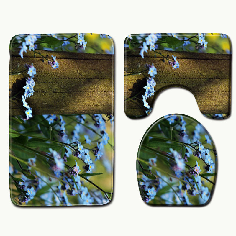 Podna prostirka za tuširanje Zeegle s otisnutim cvjetnim uzorkom Neklizajuća prostirka za kupanje Tepih za upijanje vode Kupaonska prostirka periva mekana prostirka za tuširanje