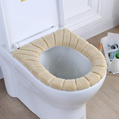 Tualetes sēdekļa pārklājs paklājs Vannas istabas tualetes paliktņa spilvens ziemas siltāks biezāks, mīksts mazgājams, aizvērts rīks, universāli sildītāja piederumi