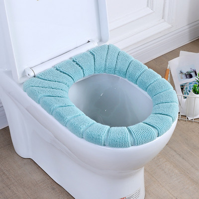 Tualetes sēdekļa pārklājs paklājs Vannas istabas tualetes paliktņa spilvens ziemas siltāks biezāks, mīksts mazgājams, aizvērts rīks, universāli sildītāja piederumi