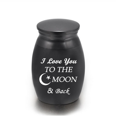 Es tevi mīlu līdz mēness un atpakaļ kremācijas urnas, cilvēka mājdzīvnieku piemiņa, piemiņas kaķa suņa mini urnas burka apbedīšanas urna pelniem
