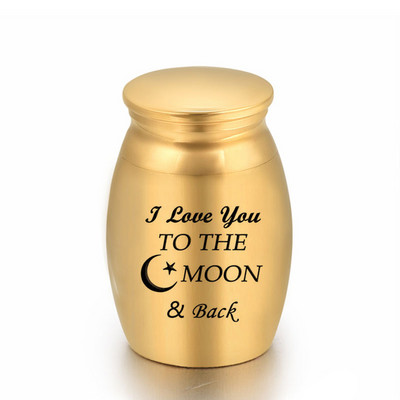 Es tevi mīlu līdz mēness un atpakaļ kremācijas urnas, cilvēka mājdzīvnieku piemiņa, piemiņas kaķa suņa mini urnas burka apbedīšanas urna pelniem