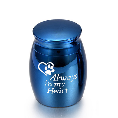 Pet Paw Always in My Heart Ljudski pepeo za kućne ljubimce Spomenici Kremiranje uspomena Mini kovčeg s urnom Pogrebni pas Spremnik za mačke