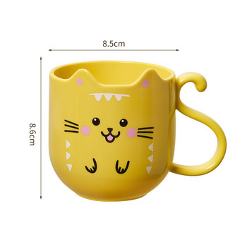 Cute Cat Mouthwash Cup Toothbrush Cup Home Travel Cartoon Thickened Wash Cup